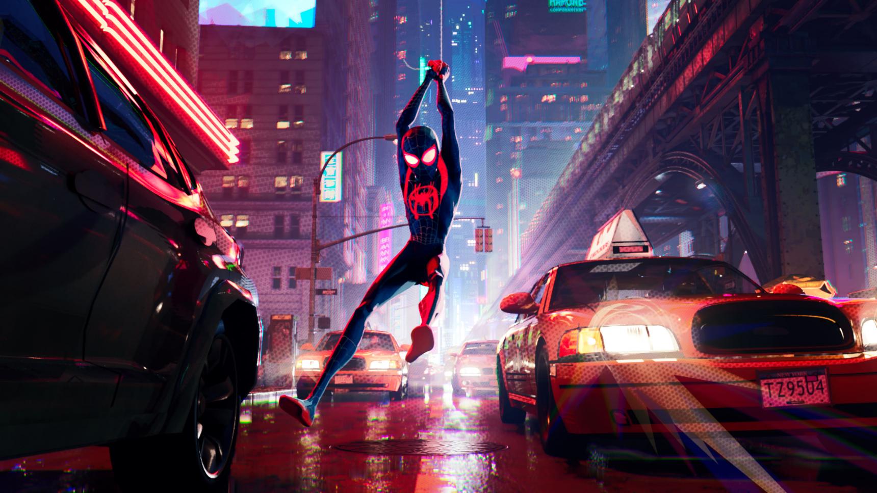 Fondo de pantalla de la película Spider-Man: Un nuevo universo en SeriesYonkis2 gratis