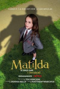 Poster Matilda, de Roald Dahl: El musical